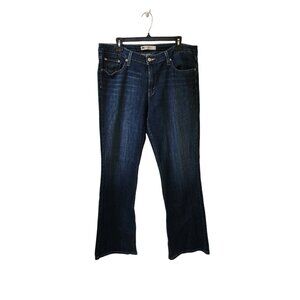 Levi's 518 Superlow Bootcut Flare Leg Jeans Women's Size 15M Dark Wash
